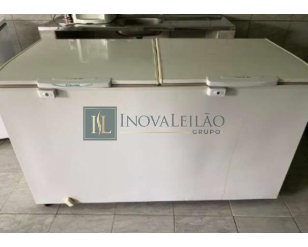 Foto de 01  Freezer horizontal, marca Electrolux, capacidade de 477 L