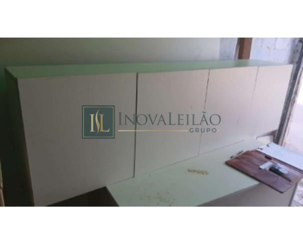 Foto de 01 Armário suspenso 100% MDF, medindo 1,60 x 0,50 x 0,30, branco 