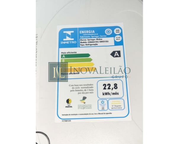 Foto de 01 Aparelho de condicionador de Ar Split , 12.000 Btus 